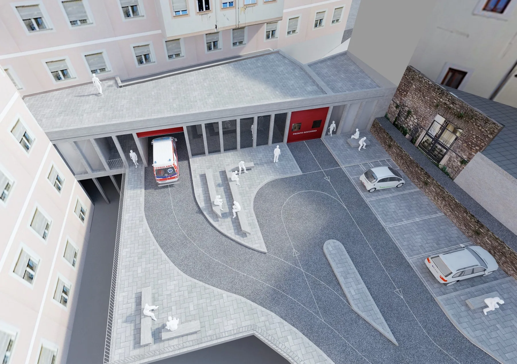 SAN GIOVANNI EVANGELISTA HOSPITAL: Architectural design