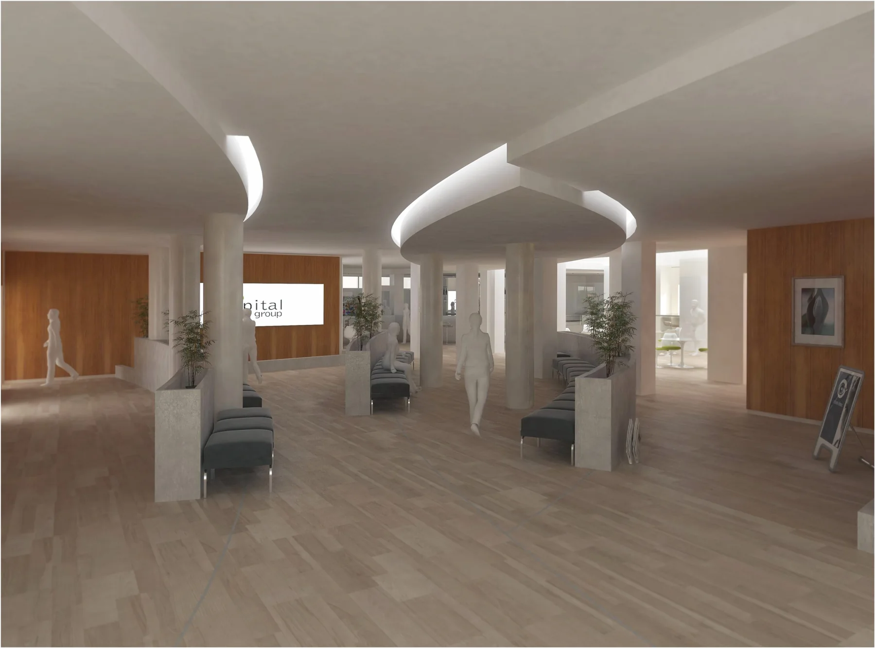OSPEDALE REGINA APOSTOLORUM: Departments involved