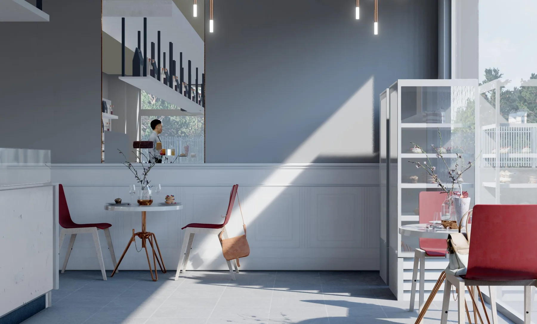 TRAINING SCHOOL AND CAFÉ: Architectural design